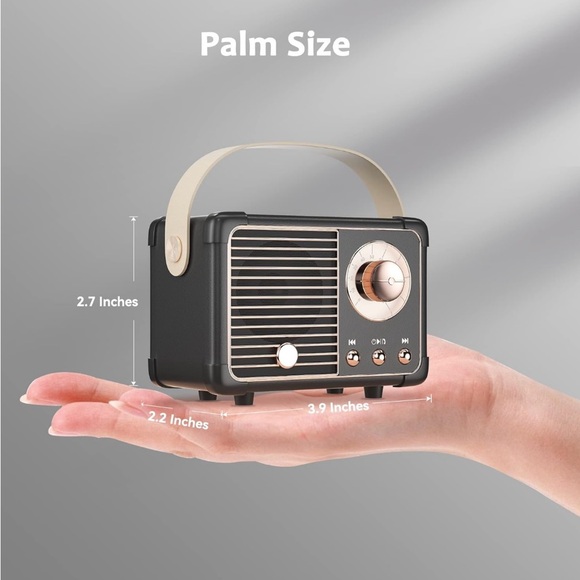 Retro Bluetooth Speaker, Vintage Decor - Picture 5 of 7